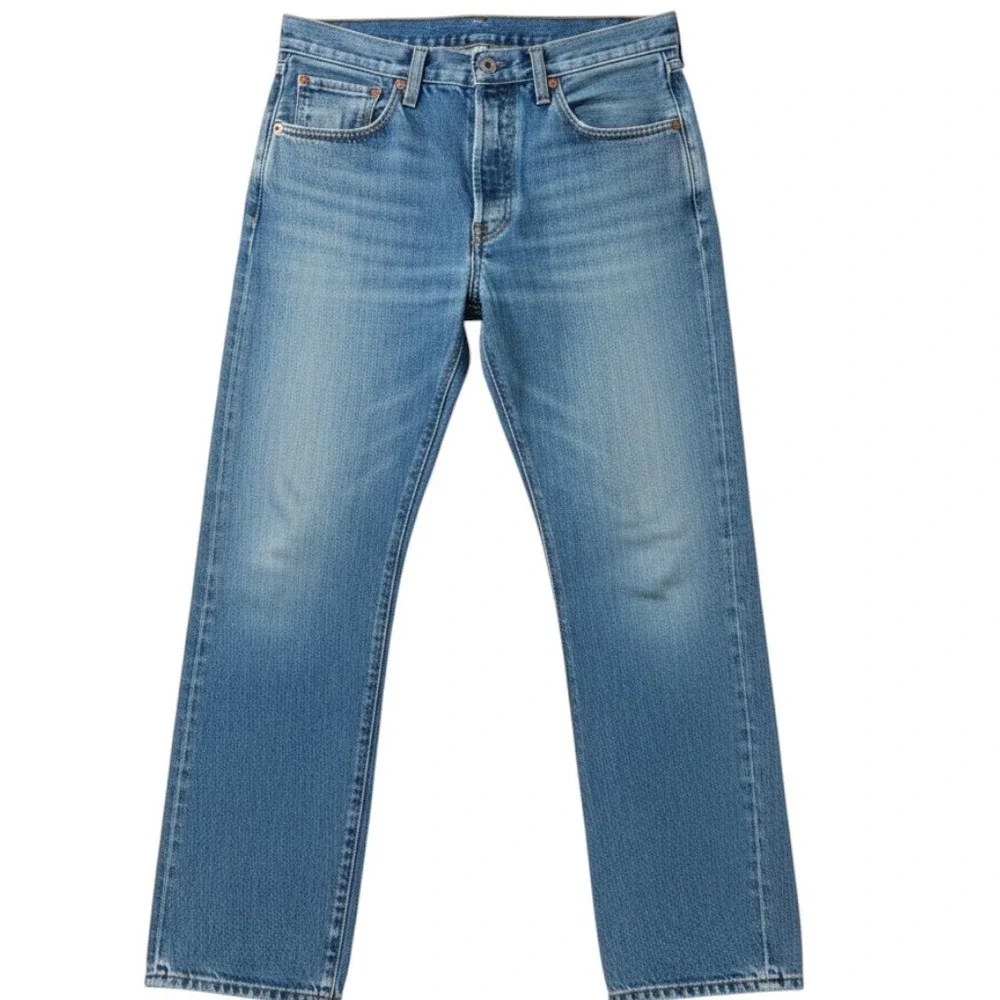 Levi's 501 Men's 32x32 Medium Wash Straight Leg Button Fly Jeans Red Tab